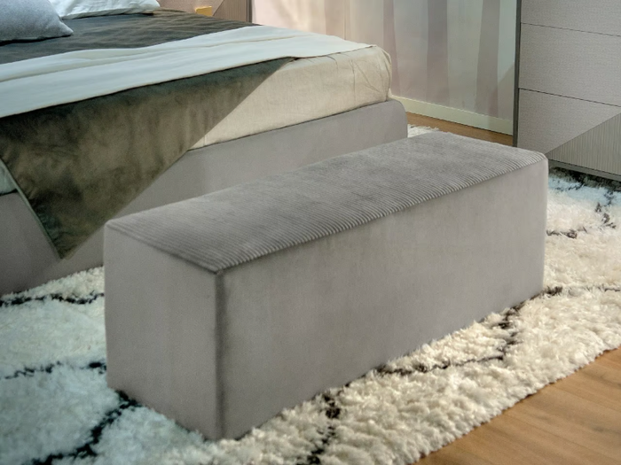 Rectangular pouf - Upholstered rectangular fabric pouf _ CASA +39